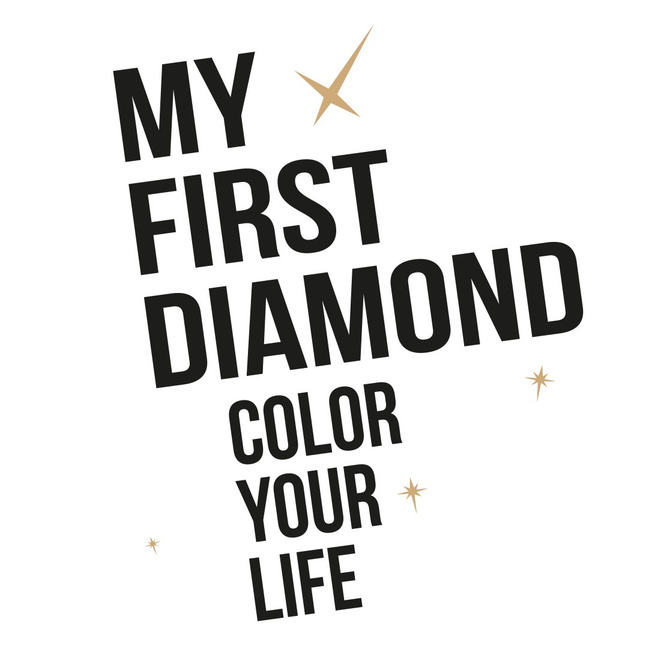 My First Diamond — logo empilé